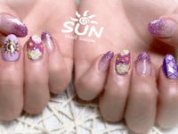 ディズニーラプンツェルネイル