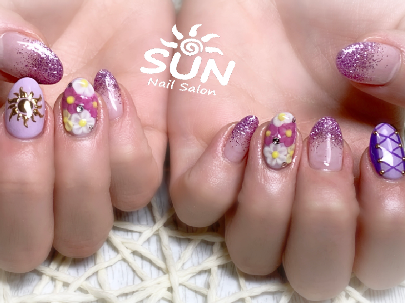 ディズニーラプンツェルネイル « 長野のネイルサロンSUN（サン）