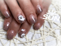 ハロウィン×フラッシュグリッターネイル通常撮影状態