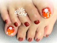 紅葉ネイル×フット