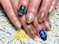 ぷっくりかぼちゃハロウィンネイル