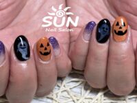 ハロウィンネイル×マグネットお化け