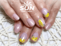 ミモザ春ネイル